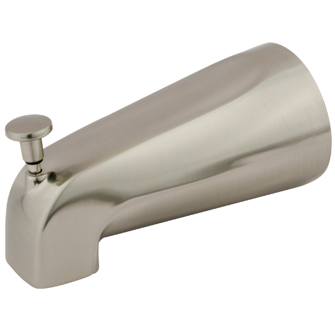 Elements of Design DK189A8 5-1/4 Inch Zinc Tub Spout with Diverter, Brushed Nickel
