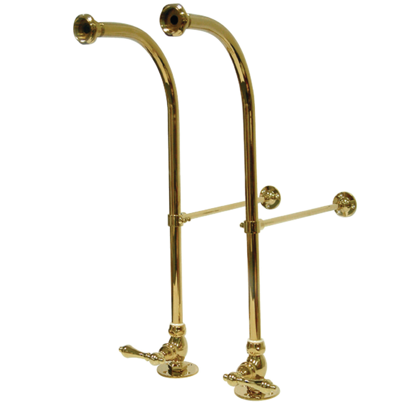 Elements of Design DS452ML Rigid Freestanding Tub Supplies with Stops, Polished Brass