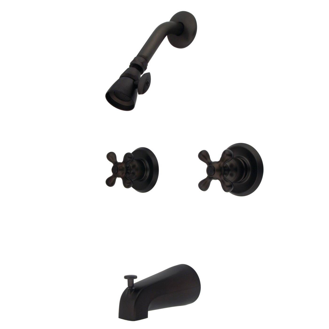 Elements of Design EB245AX Two-Handle Tub and Shower Faucet, Oil Rubbed Bronze
