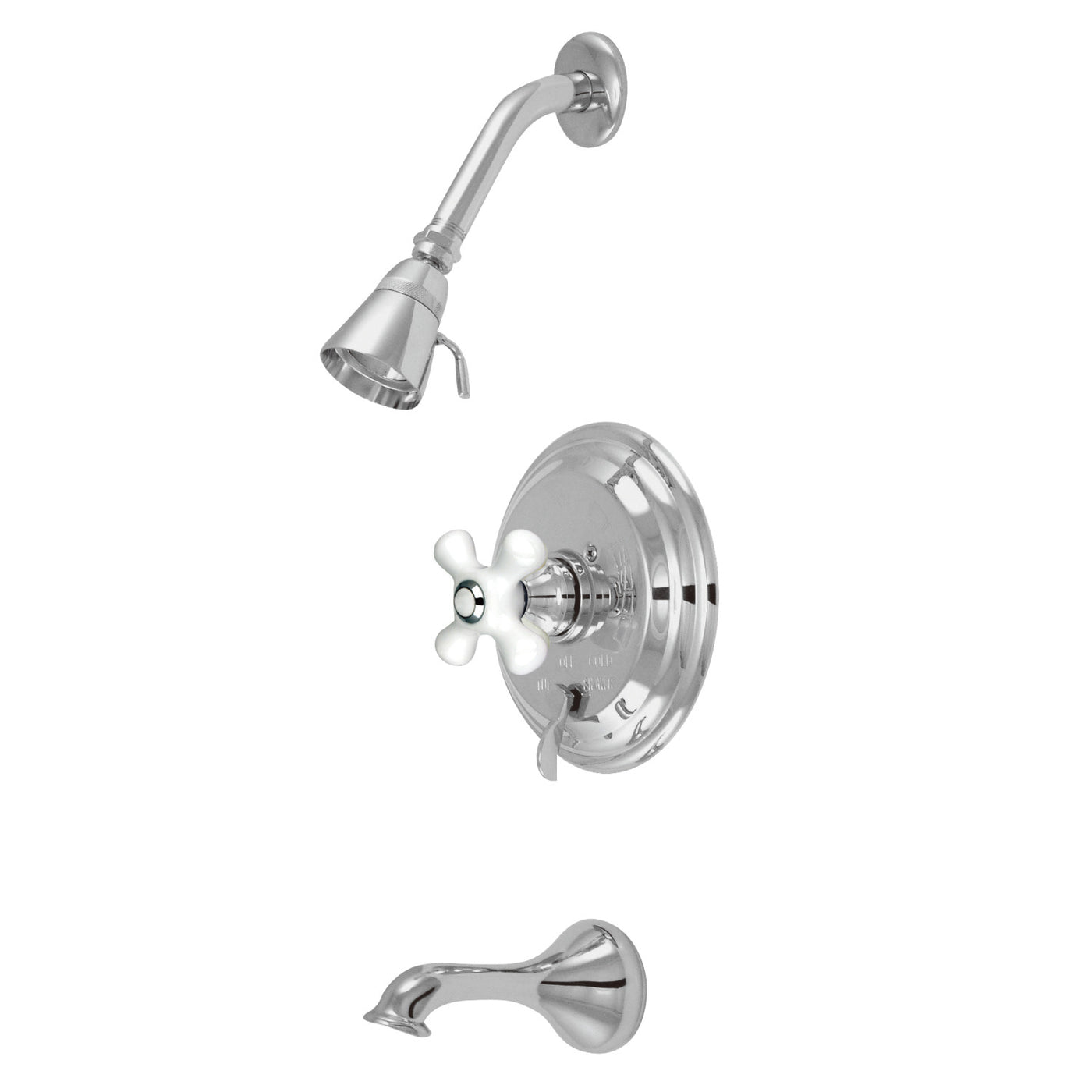 Elements of Design EB36310PX Tub and Shower Faucet, Polished Chrome