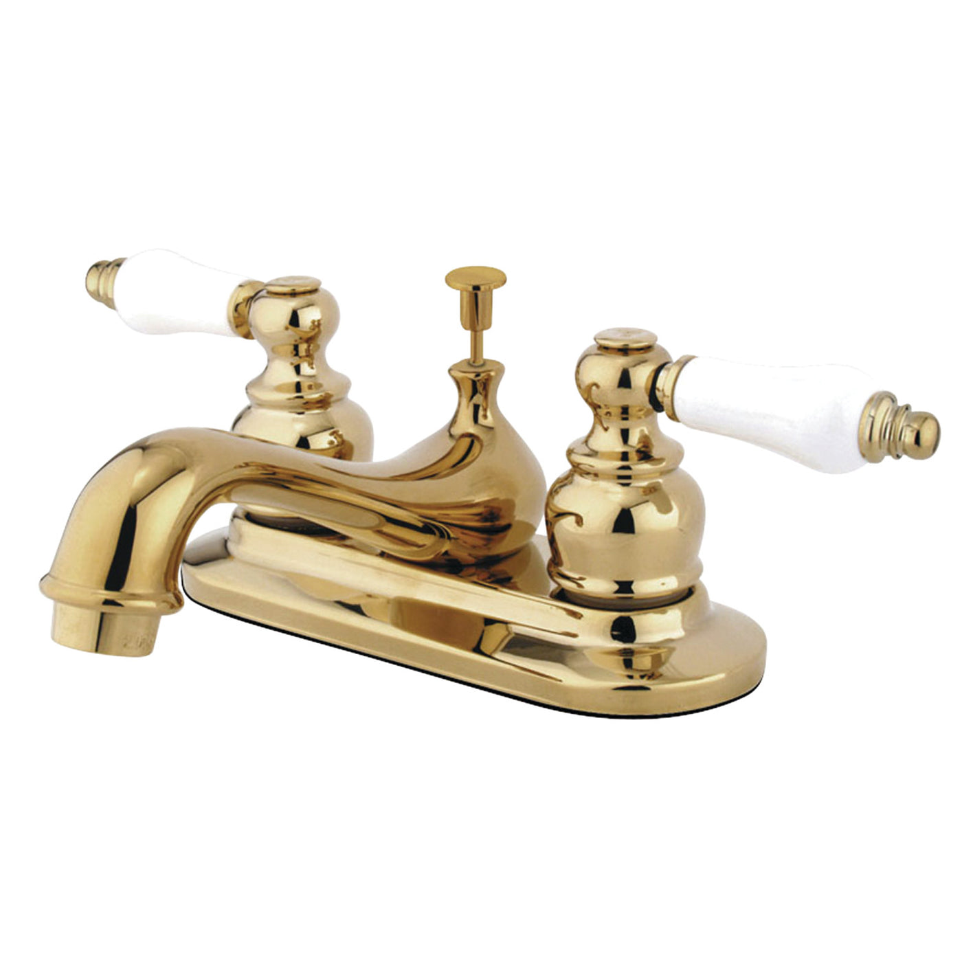 Elements of Design EB602B 4-Inch Centerset Bathroom Faucet, Polished Brass