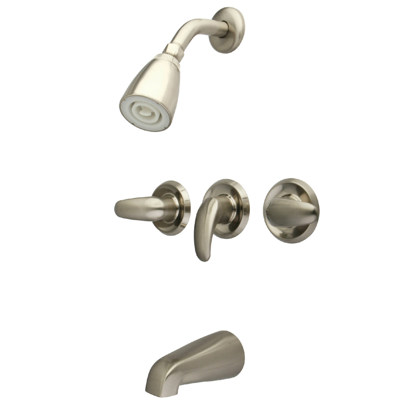 Elements of Design EB6238LL Tub and Shower Faucet, Brushed Nickel