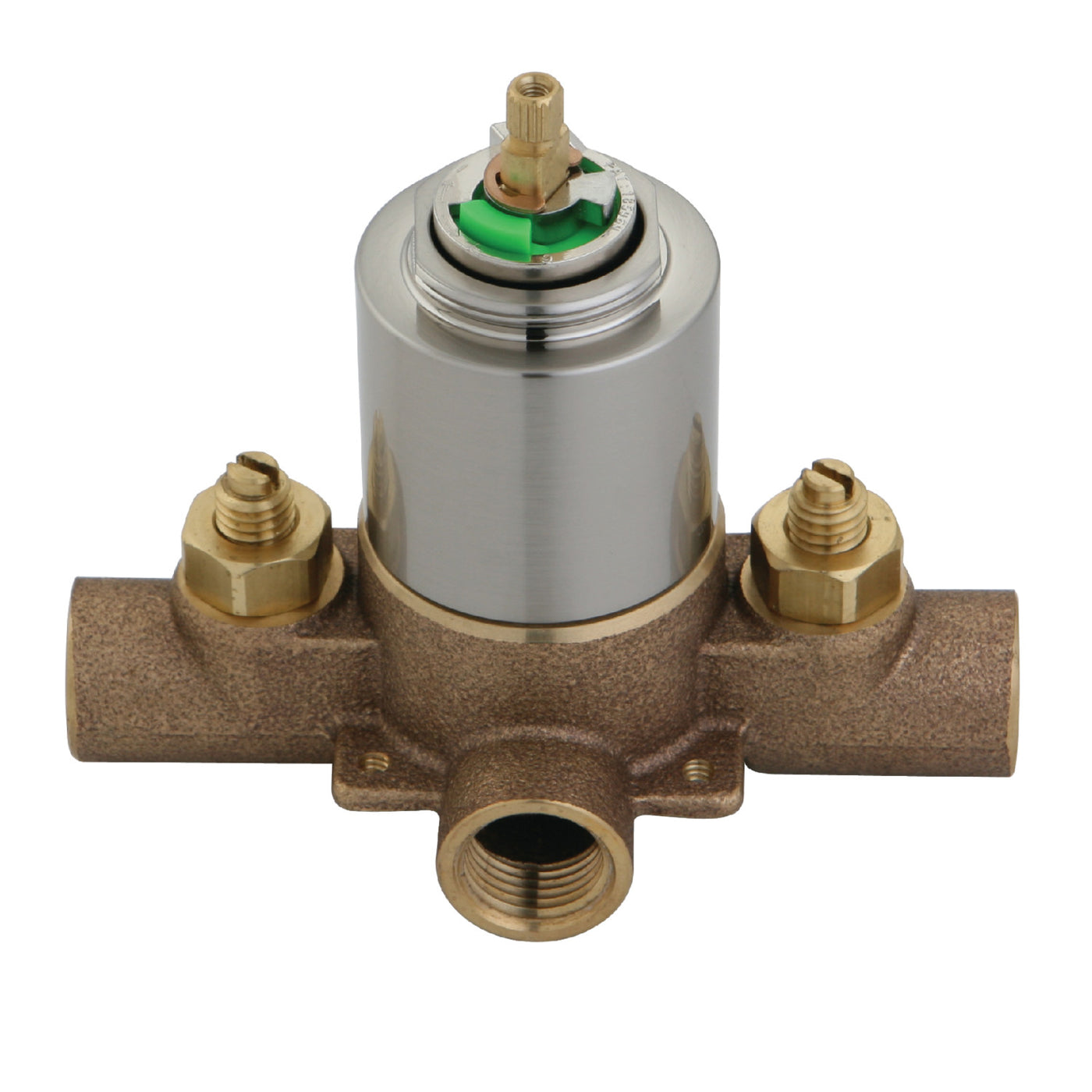 Elements of Design EB658V Pressure Balanced Rough-In Tub and Shower Valve with Stops, Brushed Nickel