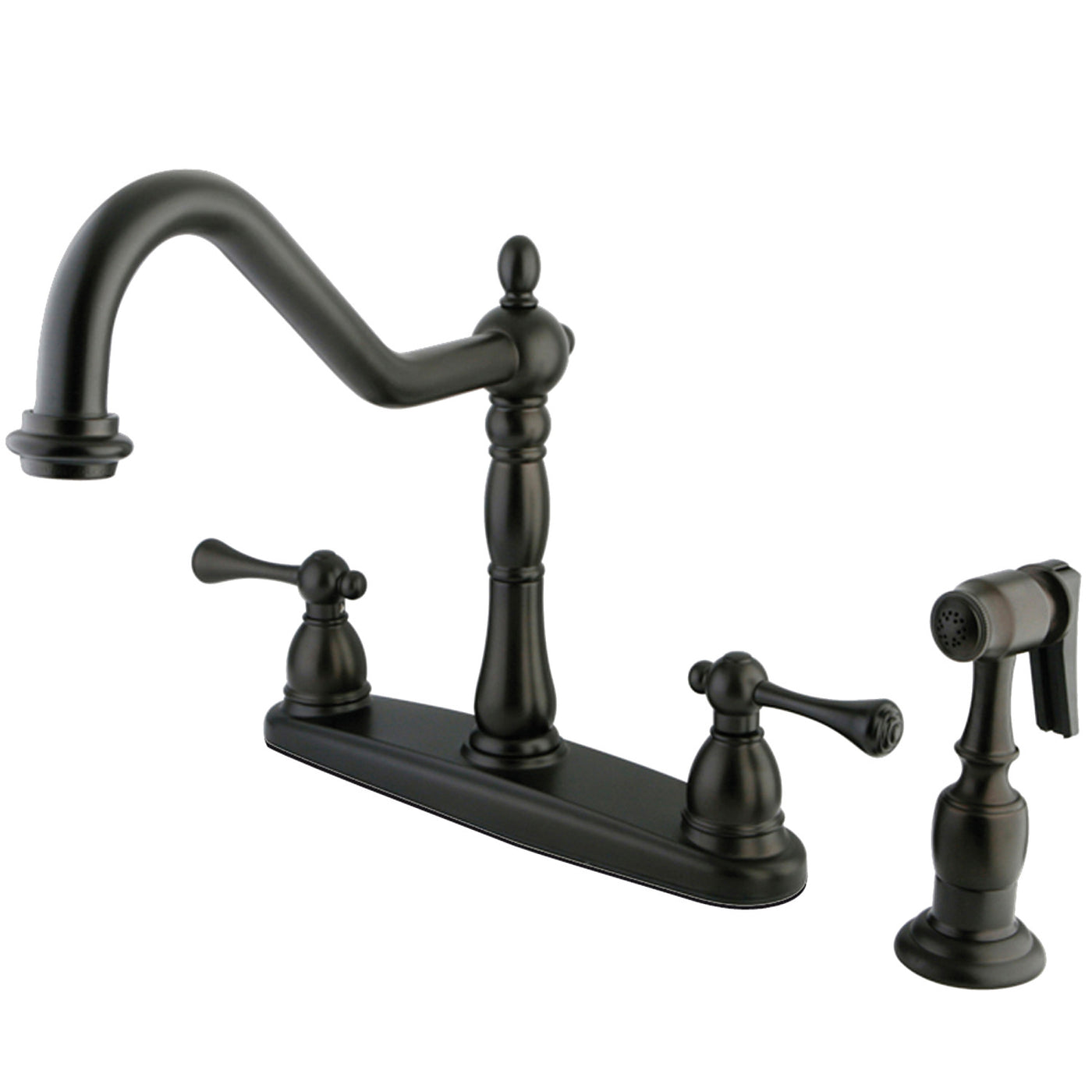 Elements of Design EB7755BLBS Centerset Kitchen Faucet, Oil Rubbed Bronze