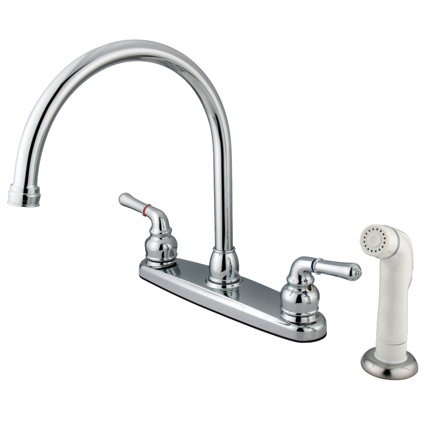 Elements of Design EB791 8-Inch Centerset Kitchen Faucet, Polished Chrome