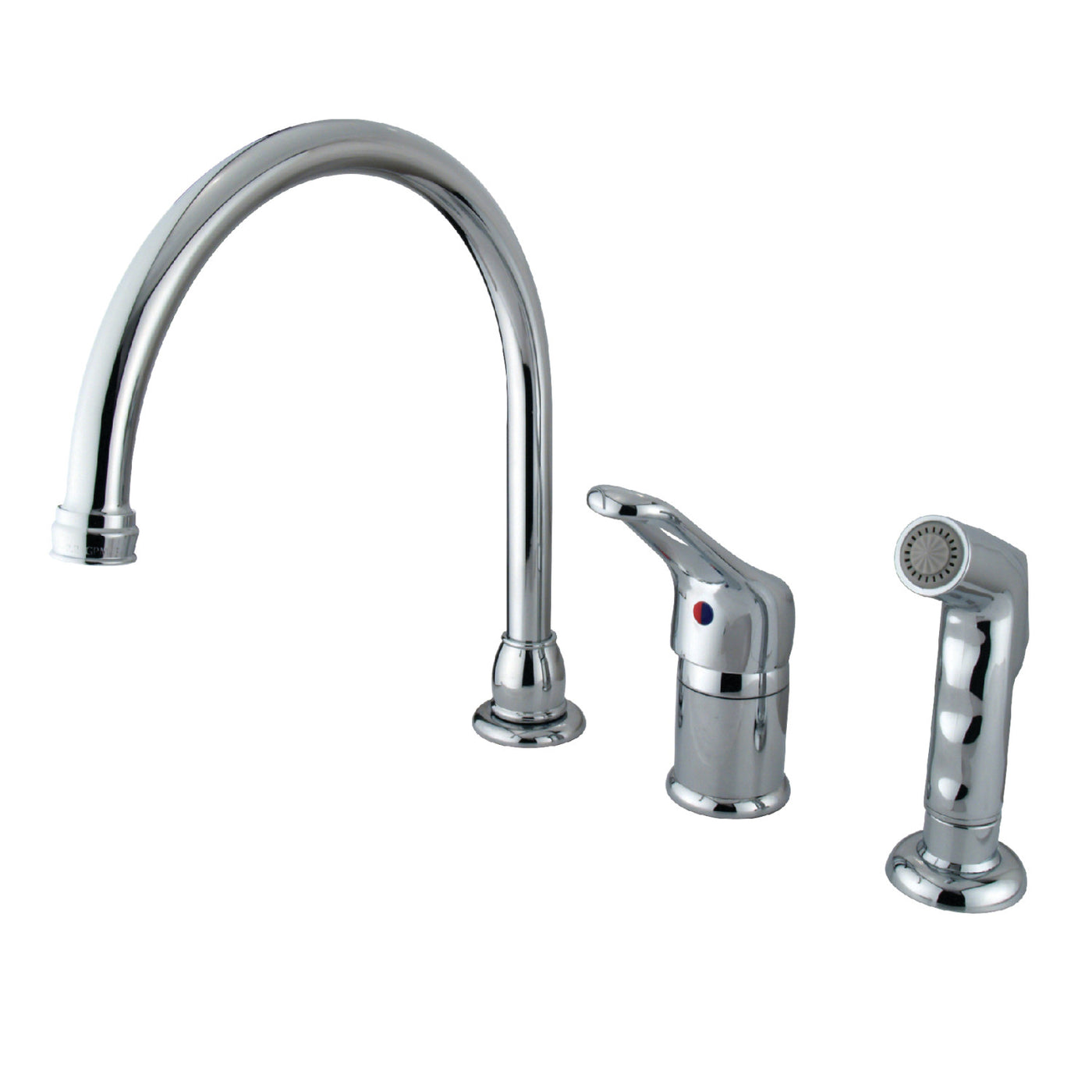 Elements of Design EB811 Single-Handle Widespread Kitchen Faucet Combo, Polished Chrome