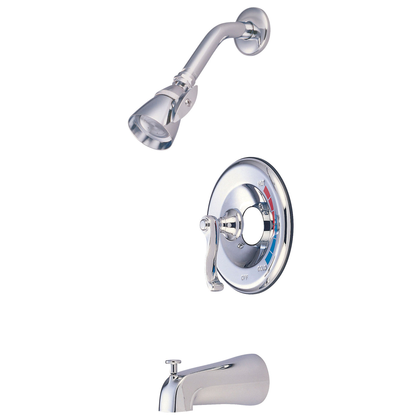 Elements of Design EB8631FLT Tub and Shower Faucet Trim Only, Polished Chrome