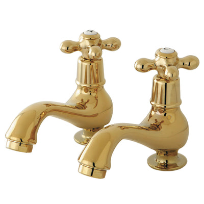 Elements of Design ES1102AX Basin Faucet with Cross Handle, Polished Brass