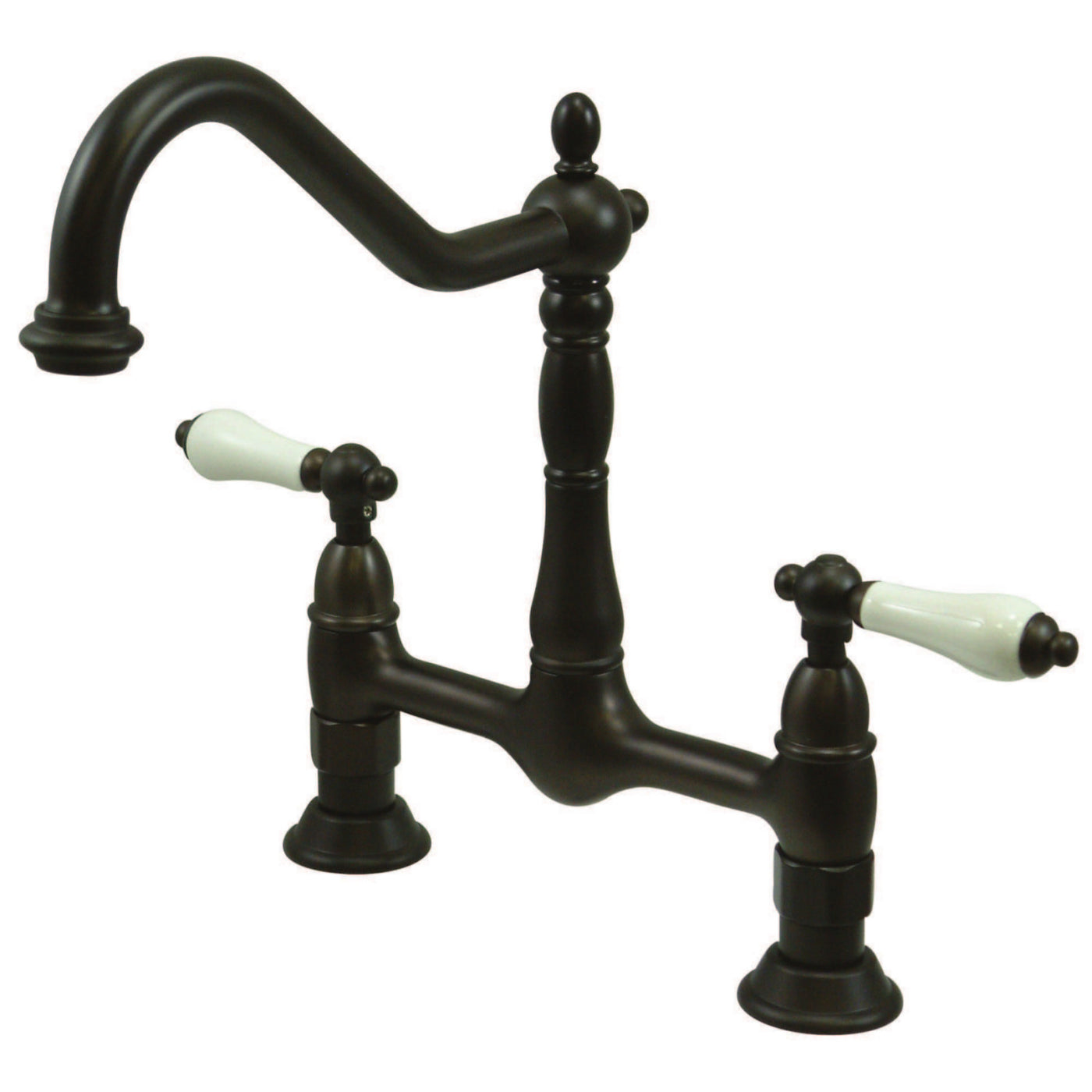 Elements of Design ES1175PL Bridge Kitchen Faucet, Oil Rubbed Bronze