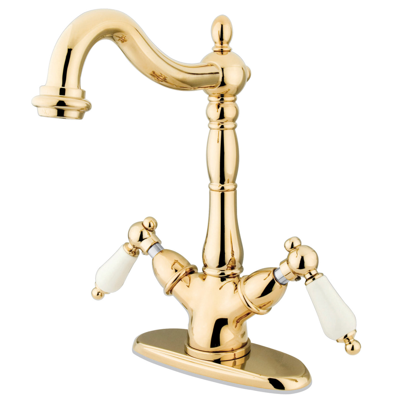 Elements of Design ES1492PL Vessel Sink Faucet, Polished Brass