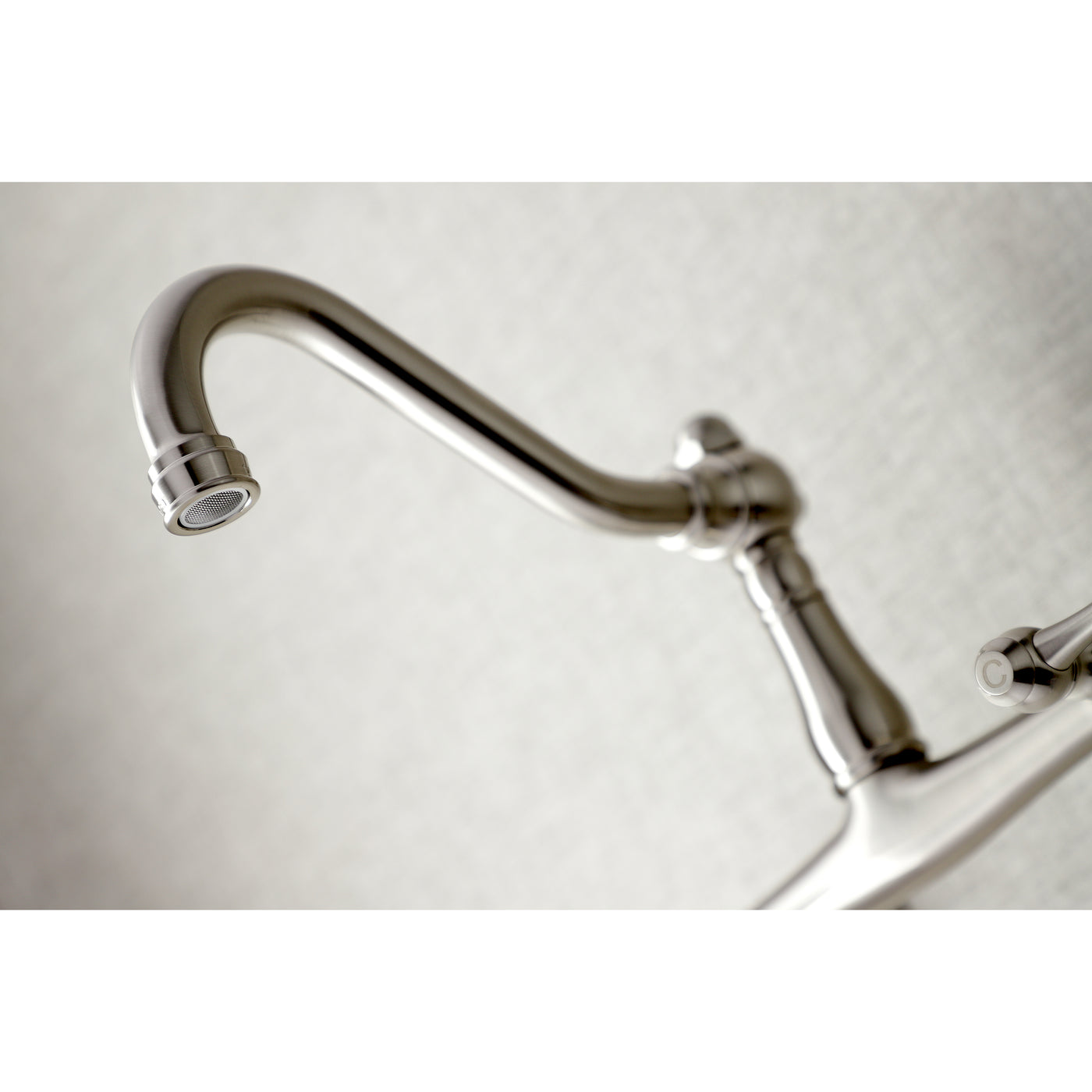 Elements of Design ES3248BL 8-Inch Center Wall Mount Bathroom Faucet, Brushed Nickel
