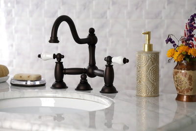 Elements of Design ES3915PL Bridge Bathroom Faucet, Oil Rubbed Bronze