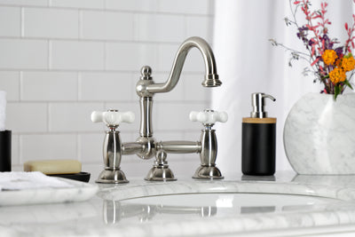 Elements of Design ES3918PX Bridge Bathroom Faucet, Brushed Nickel