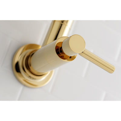 Elements of Design ES8102DL Wall Mount Pot Filler Kitchen Faucet, Polished Brass