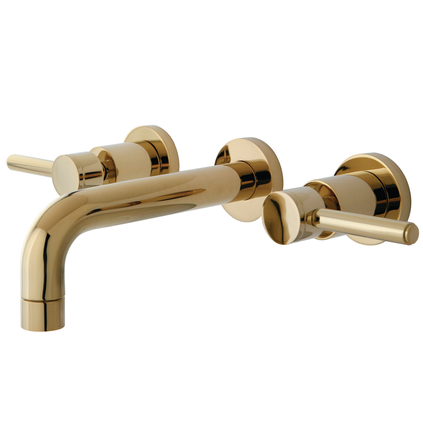 Elements of Design ES8122DL 2-Handle Wall Mount Bathroom Faucet, Polished Brass