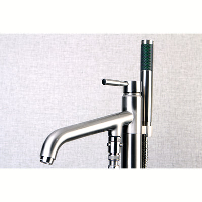 Elements of Design ES8138DL Freestanding Tub Faucet with Hand Shower, Brushed Nickel