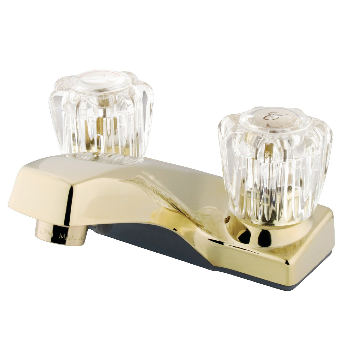 Elements of Design EB102LP 4-Inch Centerset Bathroom Faucet, Polished Brass