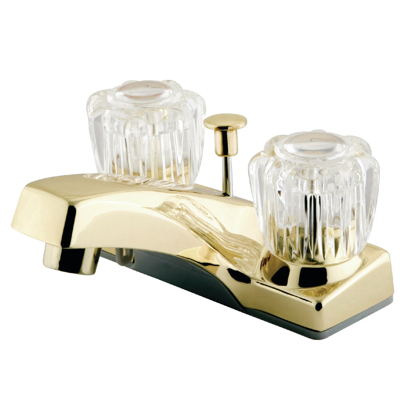 Elements of Design EB102 4-Inch Centerset Bathroom Faucet, Polished Brass