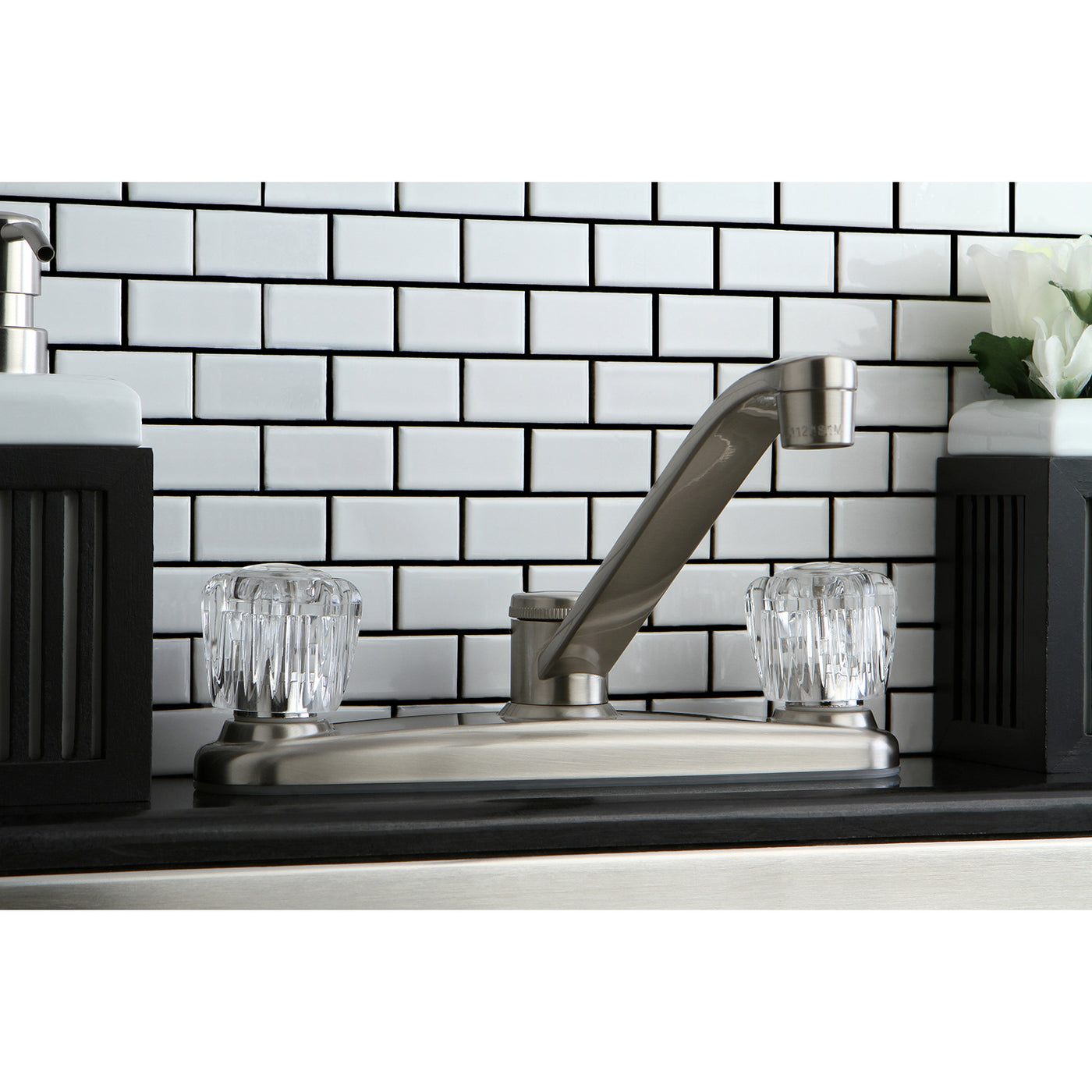 Elements of Design EB111SN Centerset Kitchen Faucet, Brushed Nickel