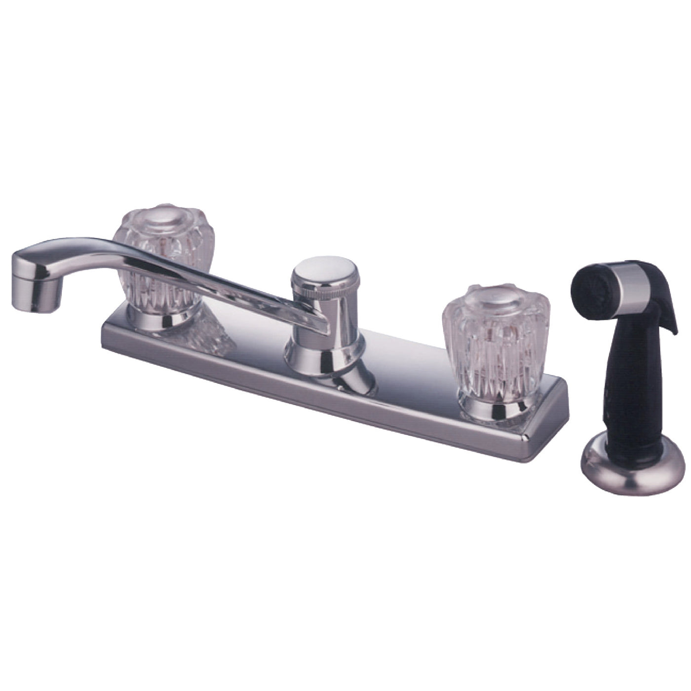 Elements of Design EB122 Centerset Kitchen Faucet with Sprayer, Polished Chrome
