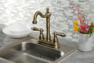Elements of Design EB1493AL 4-Inch Centerset Bar Faucet, Antique Brass