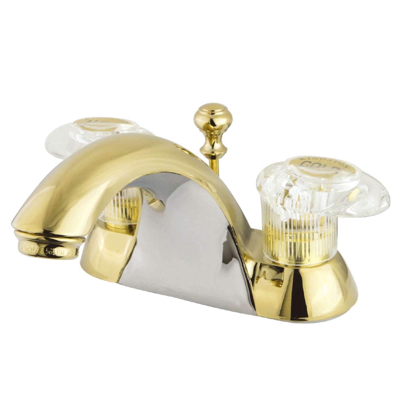 Elements of Design EB2152 4-Inch Centerset Bathroom Faucet, Polished Brass