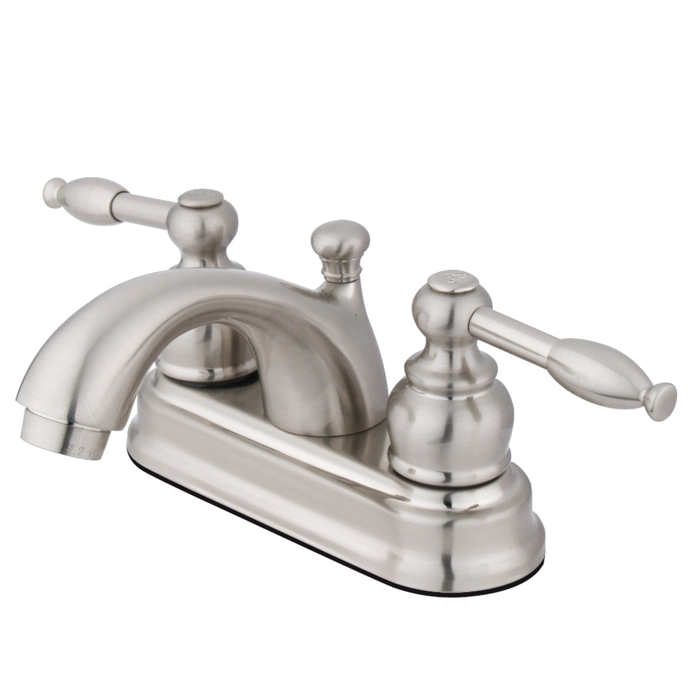 Elements of Design EB2608KL 4-Inch Centerset Bathroom Faucet, Brushed Nickel