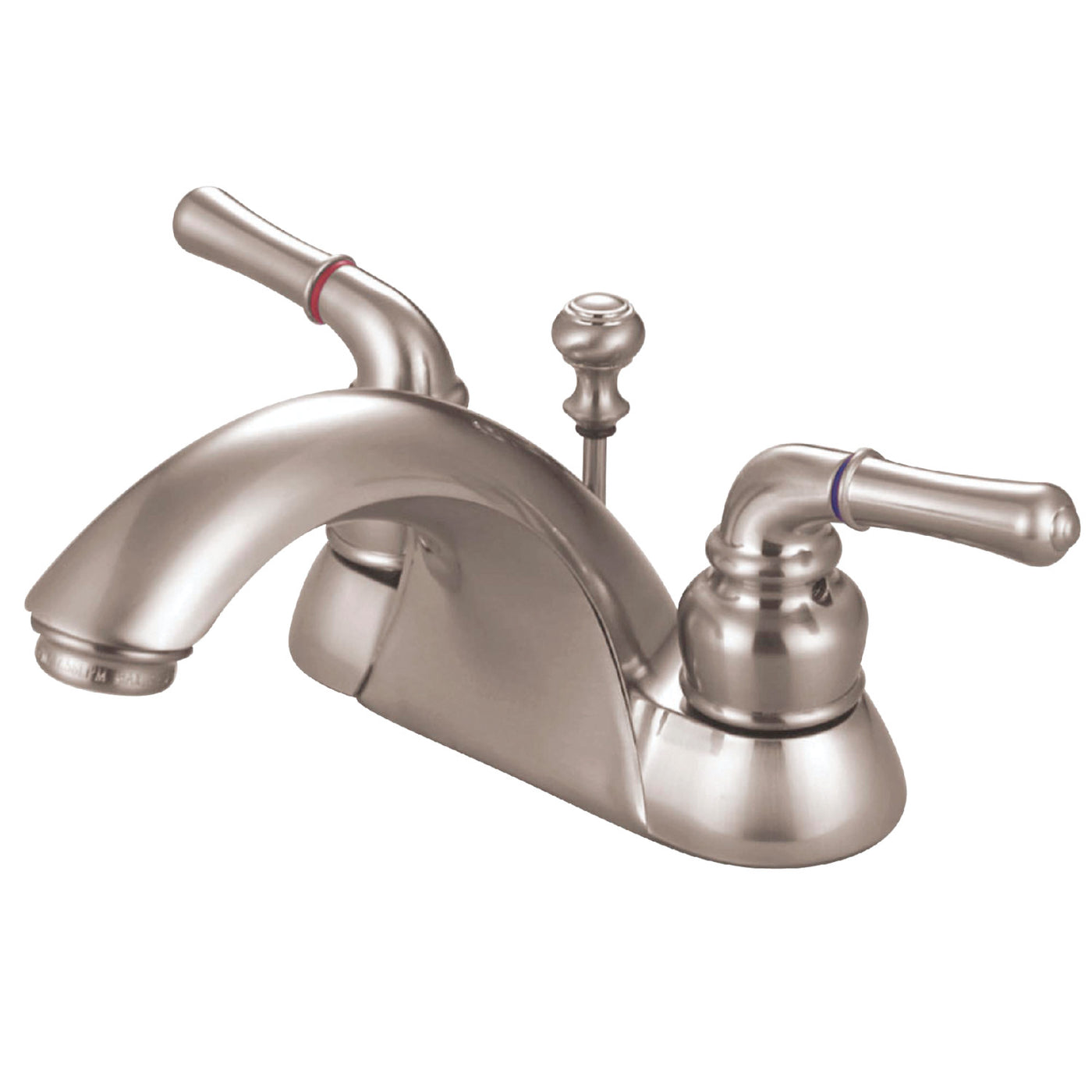 Elements of Design EB2628 4-Inch Centerset Bathroom Faucet, Brushed Nickel