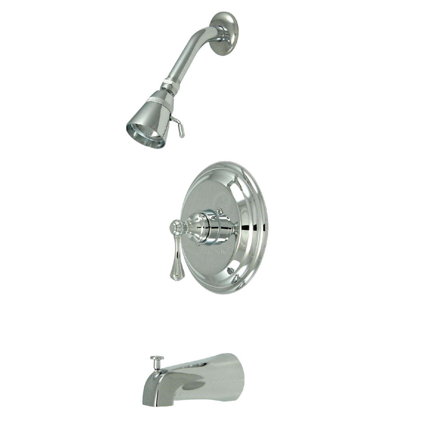Elements of Design EB2631BL Single-Handle Pressure Balanced Tub and Shower Faucet, Polished Chrome