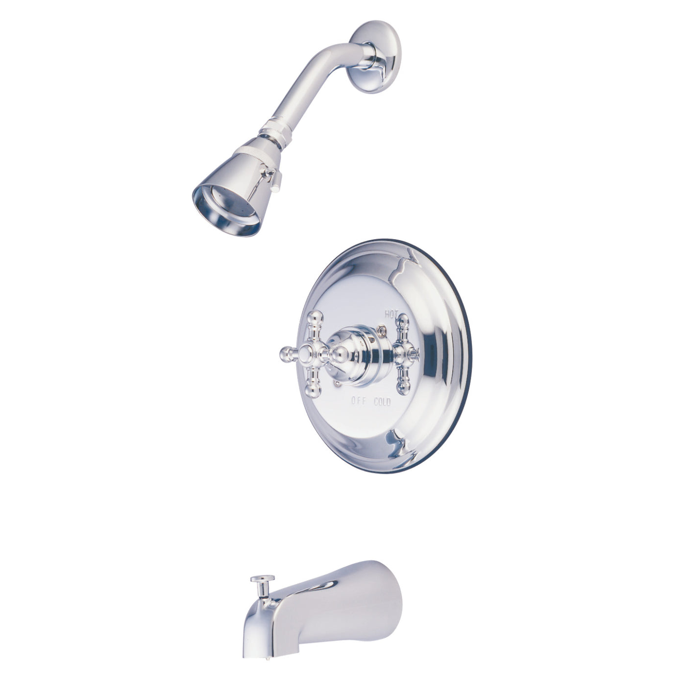 Elements of Design EB2631BX Single-Handle Pressure Balanced Tub and Shower Faucet, Polished Chrome