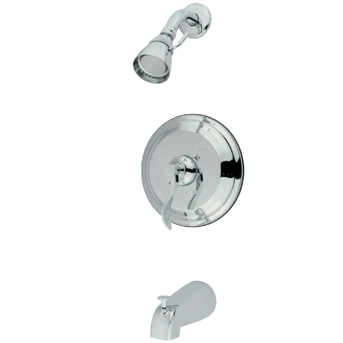 Elements of Design EB2631DFL Single-Handle Pressure Balanced Tub and Shower Faucet, Polished Chrome