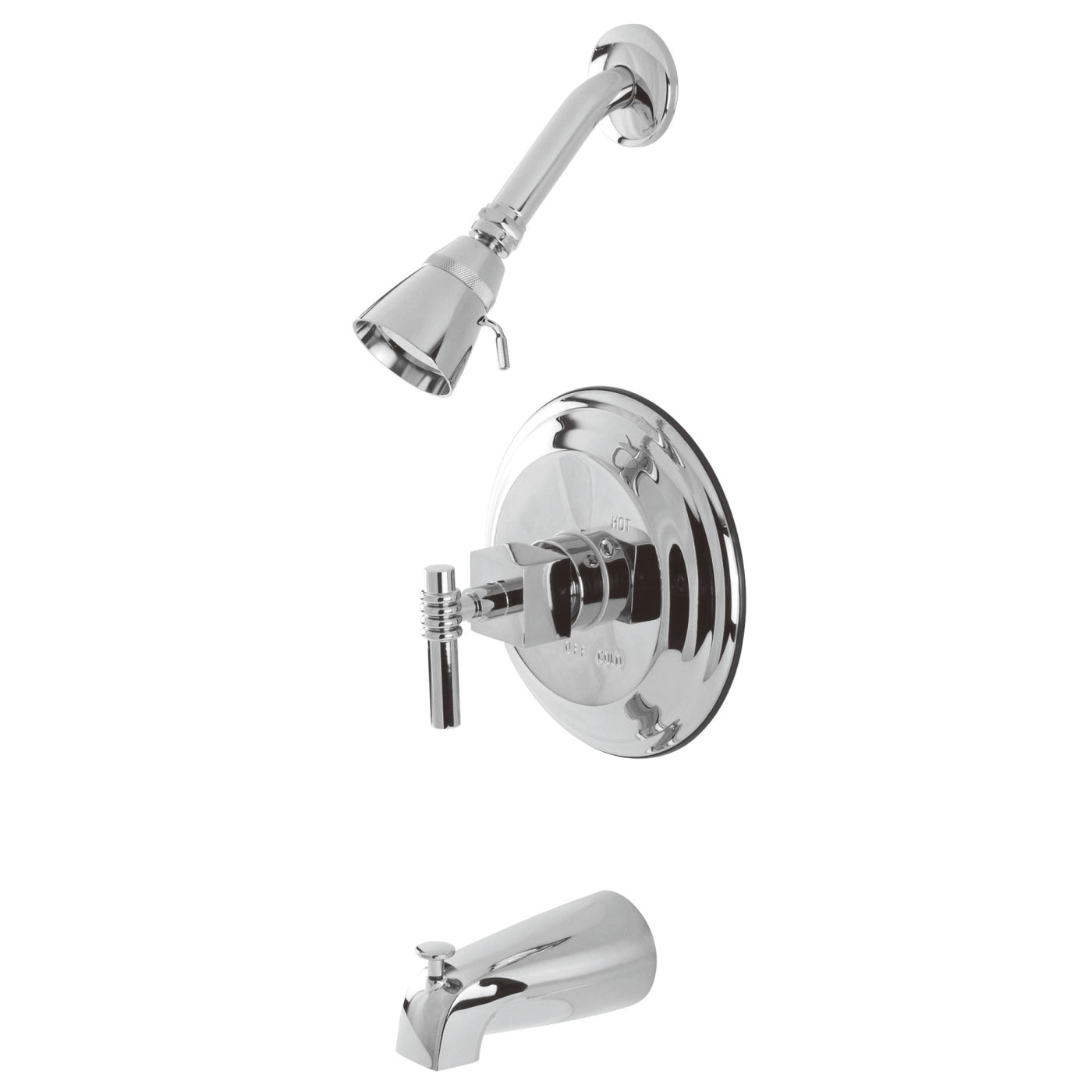 Elements of Design EB2631QL Single-Handle Pressure Balanced Tub and Shower Faucet, Polished Chrome
