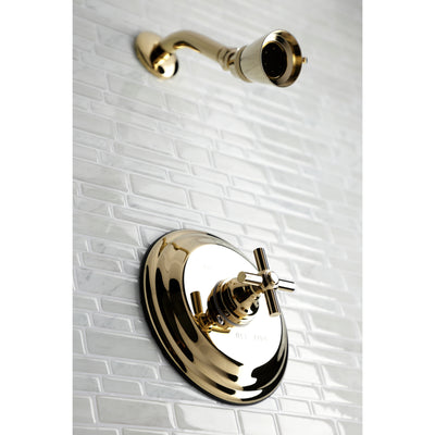 Elements of Design EB2632EXSO Single-Handle Pressure Balanced Shower Faucet, Polished Brass
