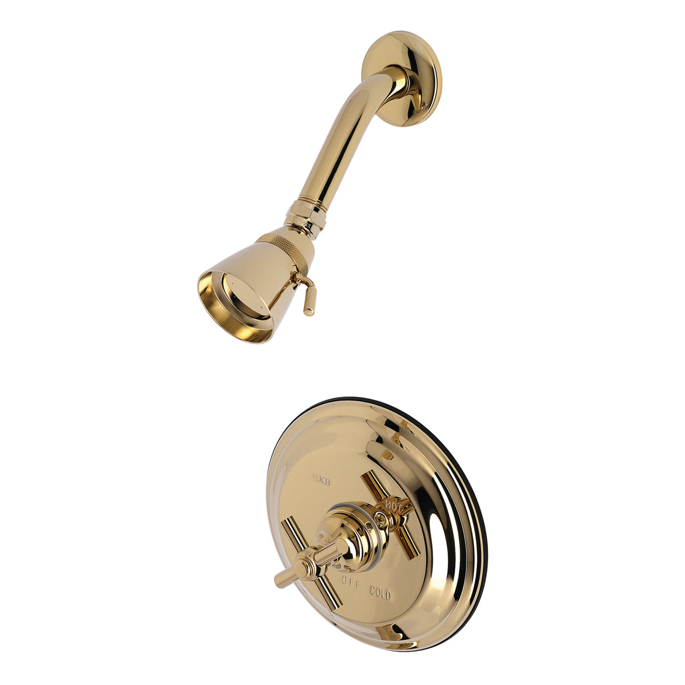 Elements of Design EB2632EXSO Single-Handle Pressure Balanced Shower Faucet, Polished Brass