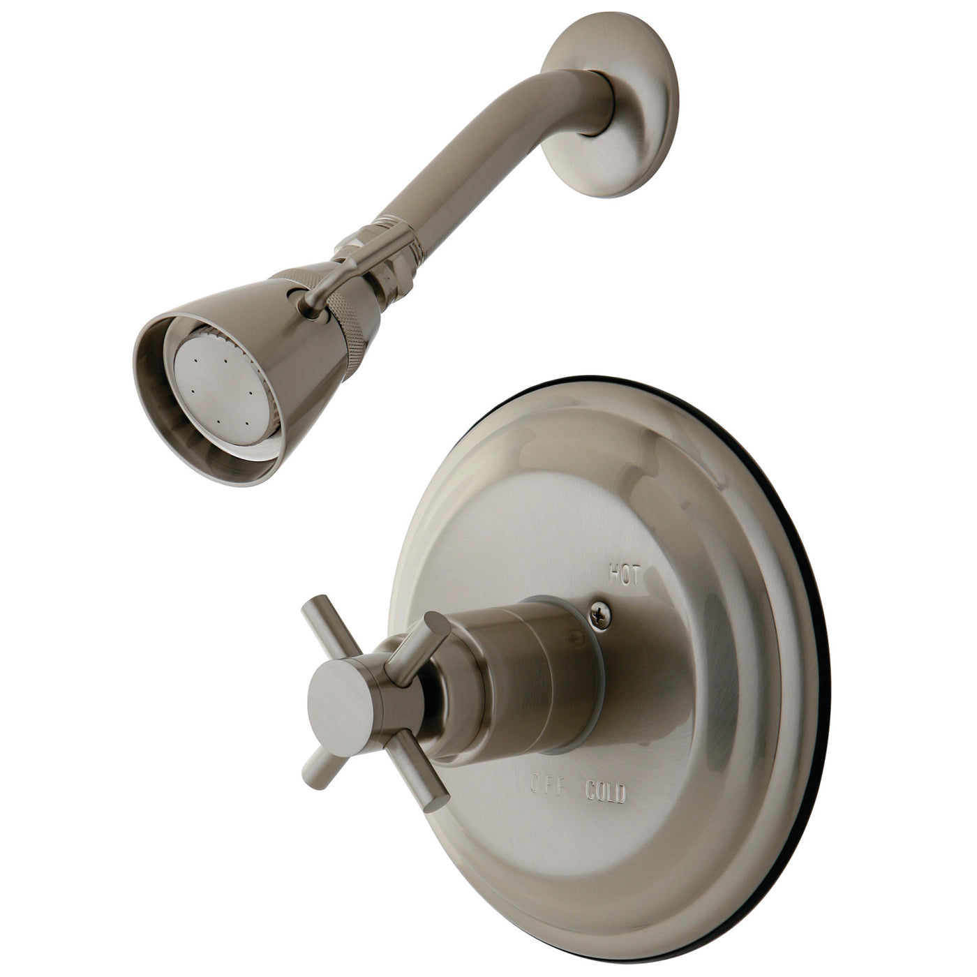 Elements of Design EB2638DXSO Single-Handle Pressure Balanced Shower Faucet, Brushed Nickel