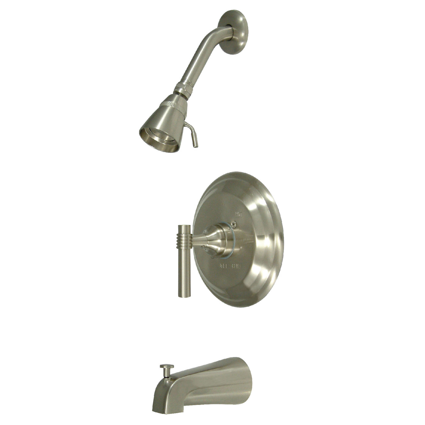 Elements of Design EB2638ML Single-Handle Pressure Balanced Tub and Shower Faucet, Brushed Nickel