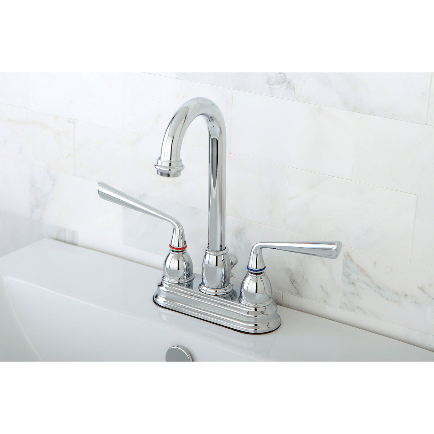 Elements of Design EB3611ZL 4-Inch Centerset Bathroom Faucet, Polished Chrome