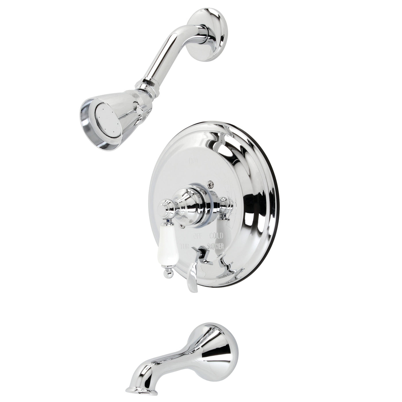 Elements of Design EB36310PL Tub and Shower Faucet, Polished Chrome