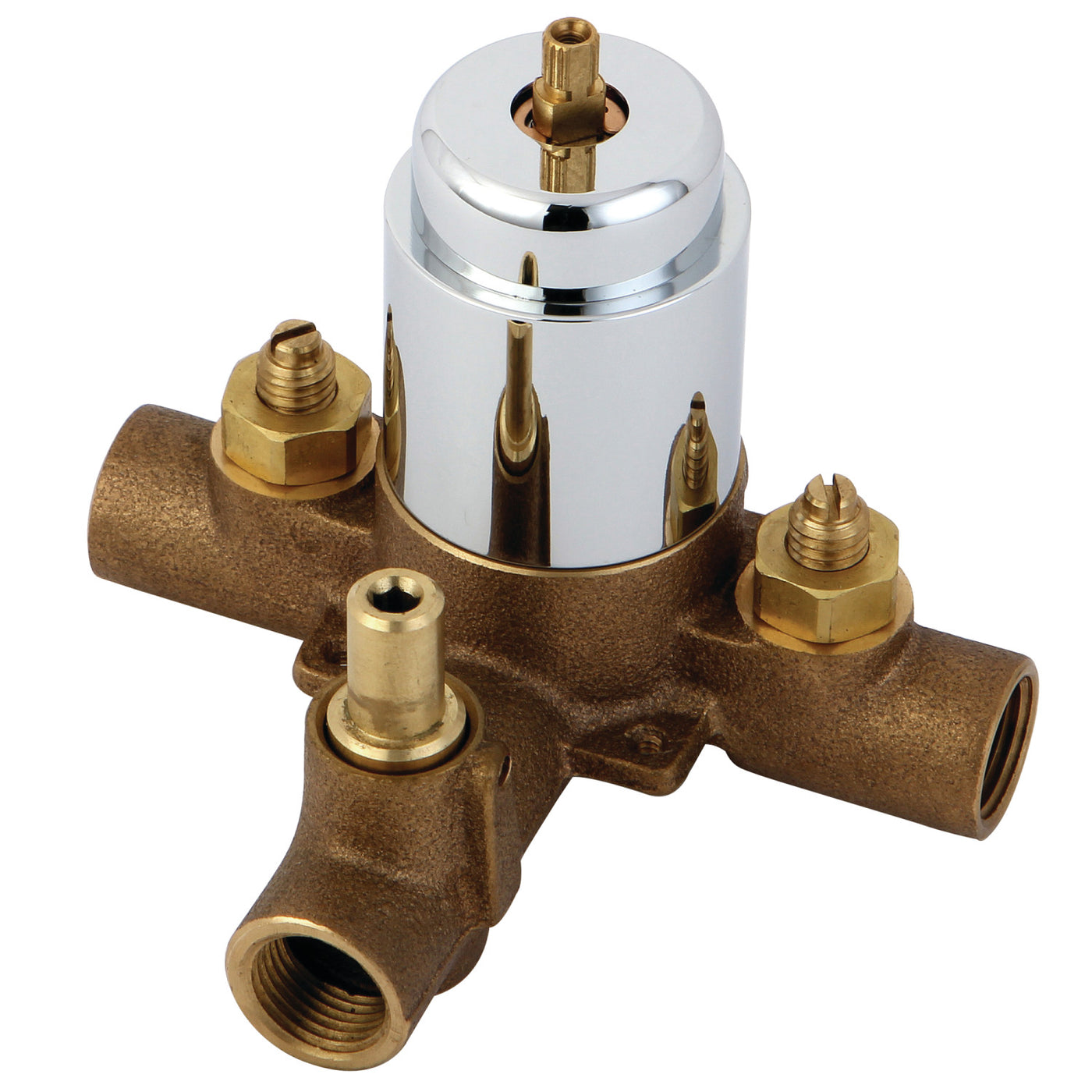 Elements of Design EB36310V Pressure Balanced Tub and Shower Valve with Diverter, Polished Chrome