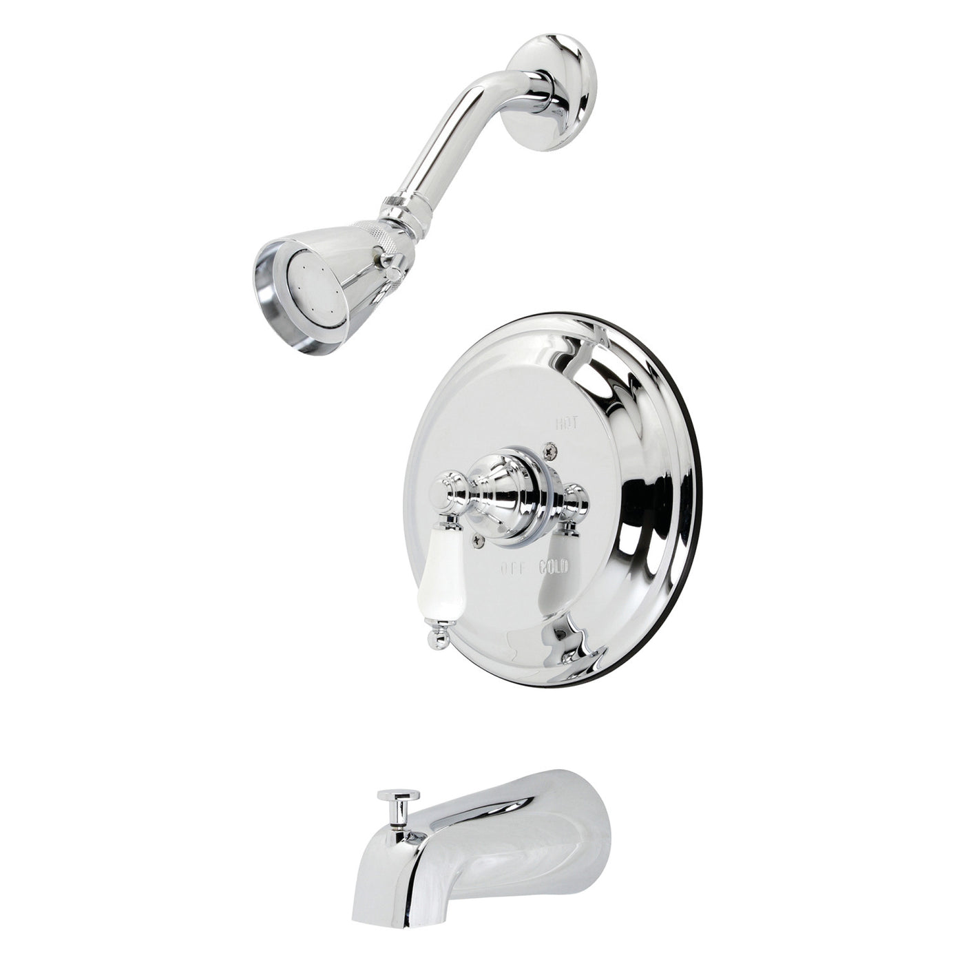 Elements of Design EB3631PL Single-Handle Pressure Balanced Tub and Shower Faucet, Polished Chrome