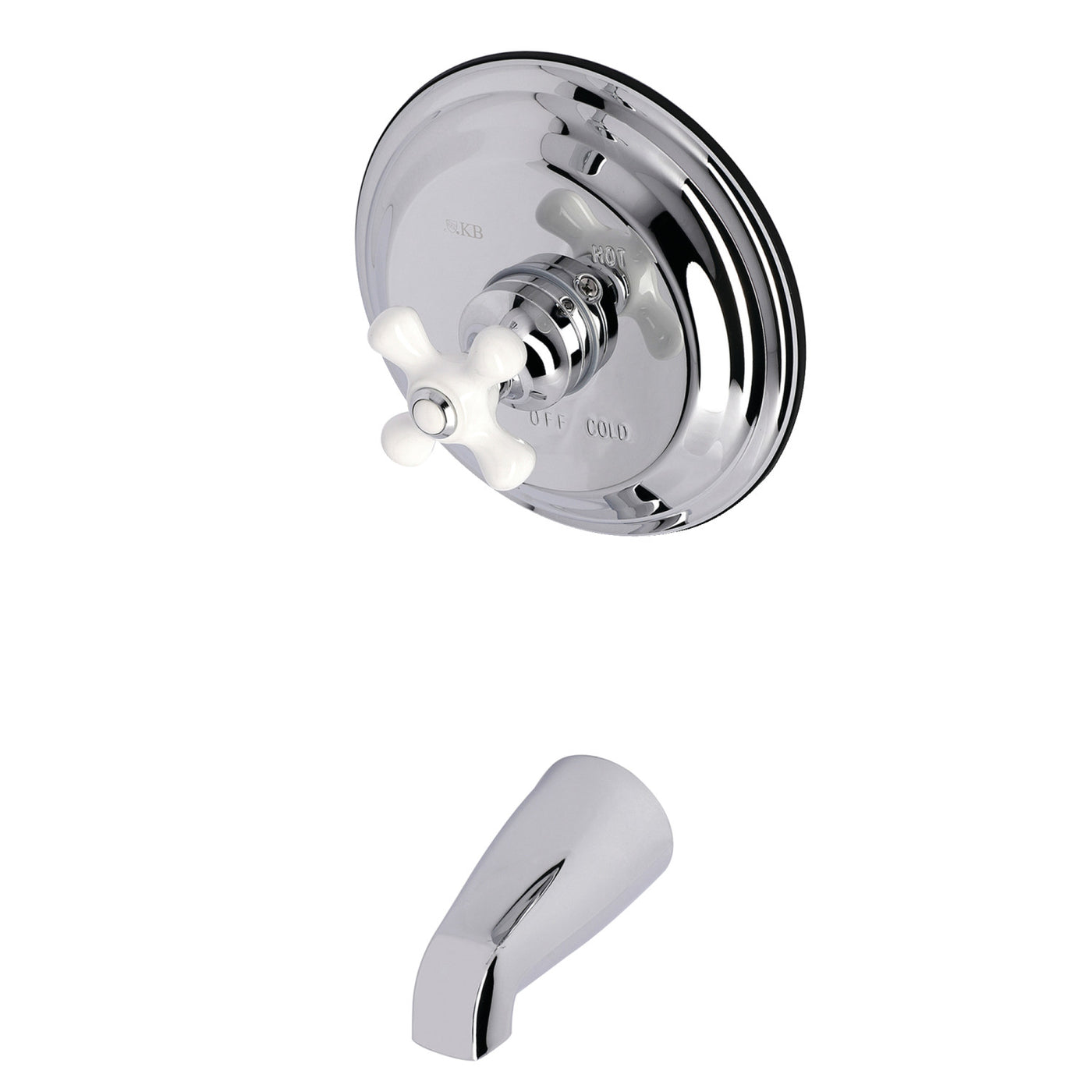 Elements of Design EB3631PXTO Single-Handle Pressure Balanced Tub Faucet, Polished Chrome