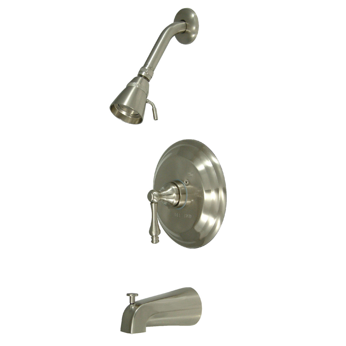 Elements of Design EB3638AL Single-Handle Pressure Balanced Tub and Shower Faucet, Brushed Nickel