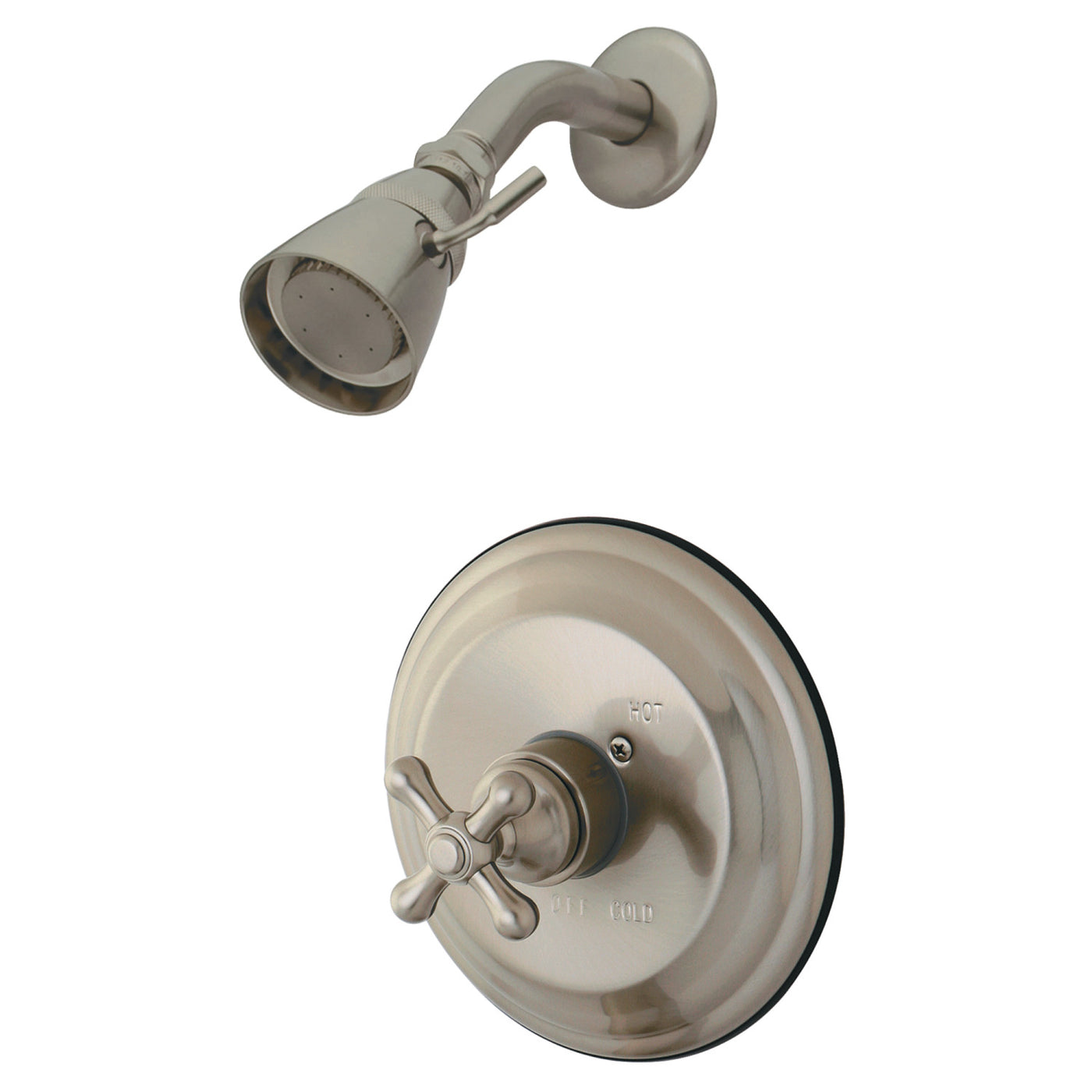 Elements of Design EB3638AXSO Single-Handle Pressure Balanced Shower Faucet, Brushed Nickel