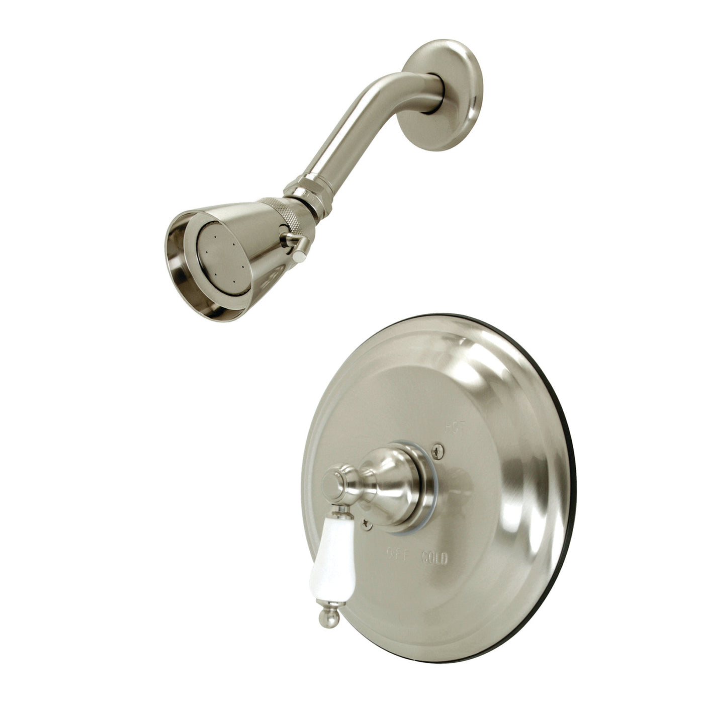 Elements of Design EB3638PLSO Single-Handle Pressure Balanced Shower Faucet, Brushed Nickel