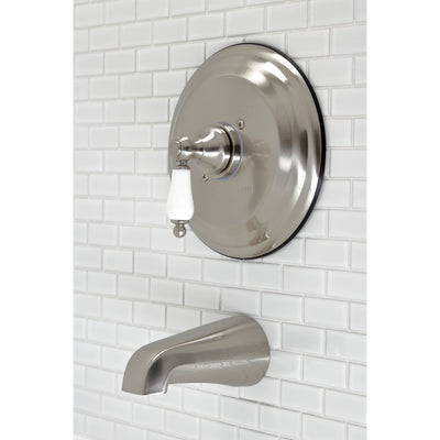 Elements of Design EB3638PLTO Single-Handle Pressure Balanced Tub Faucet, Brushed Nickel