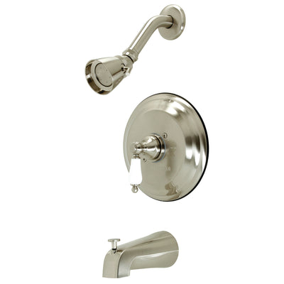 Elements of Design EB3638PL Single-Handle Pressure Balanced Tub and Shower Faucet, Brushed Nickel