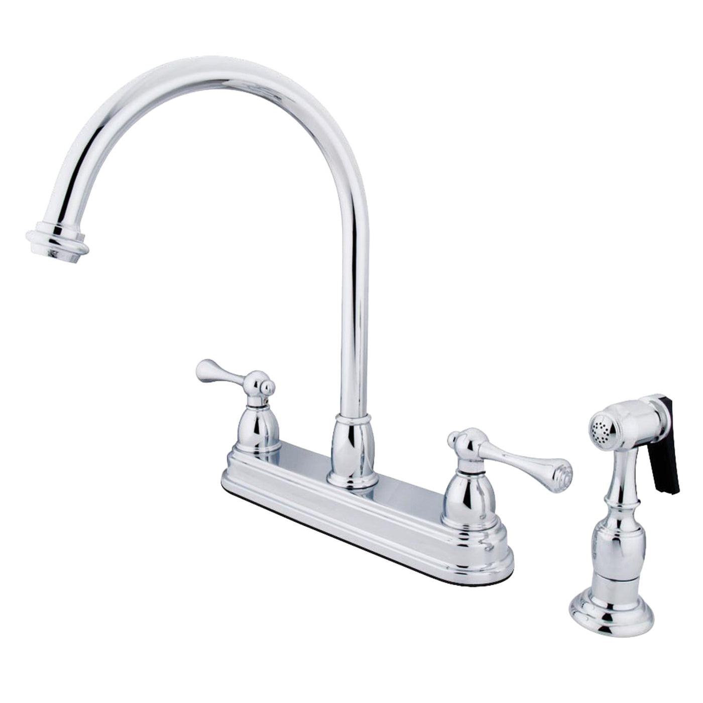 Elements of Design EB3751BLBS Centerset Kitchen Faucet, Polished Chrome