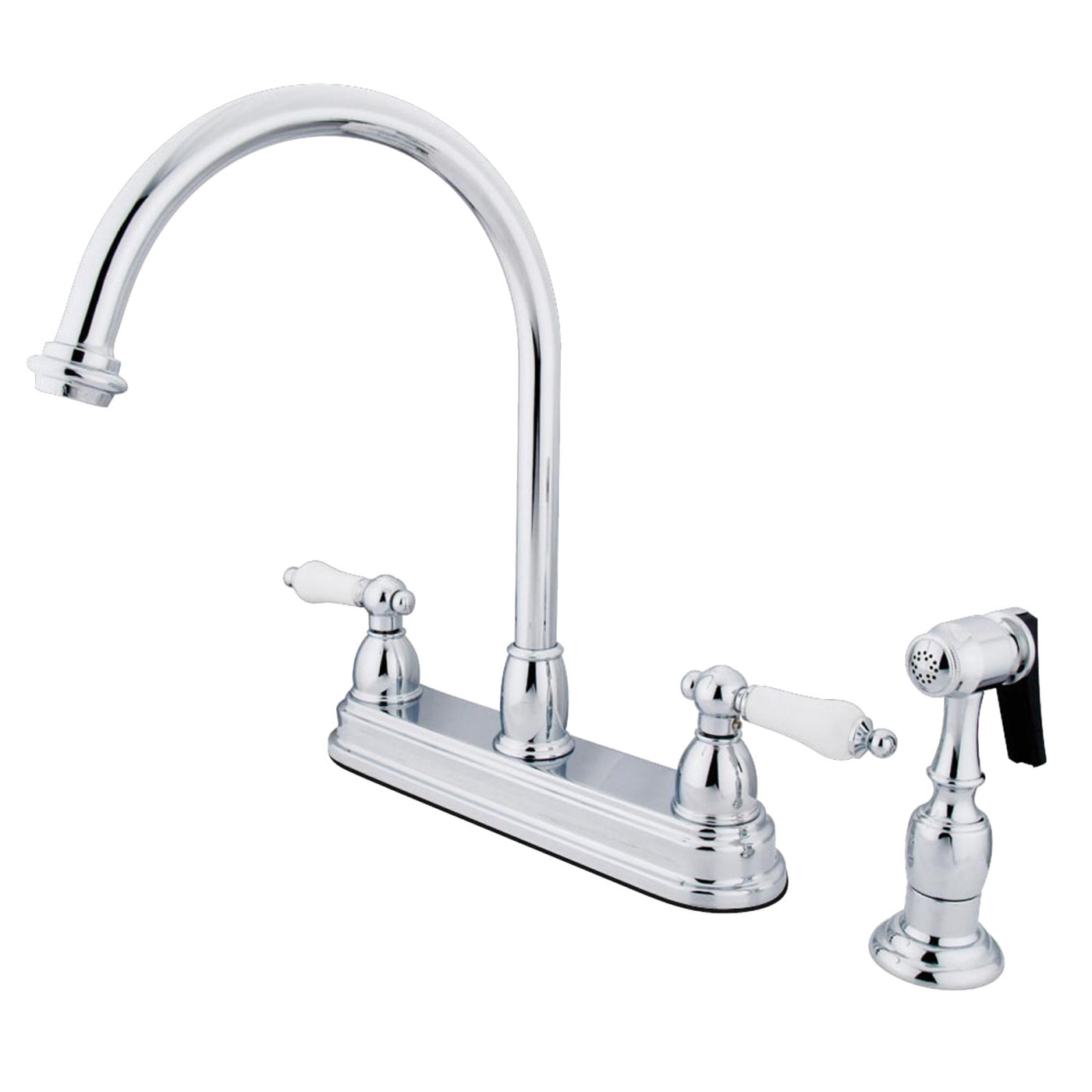 Elements of Design EB3751PLBS Centerset Kitchen Faucet, Polished Chrome
