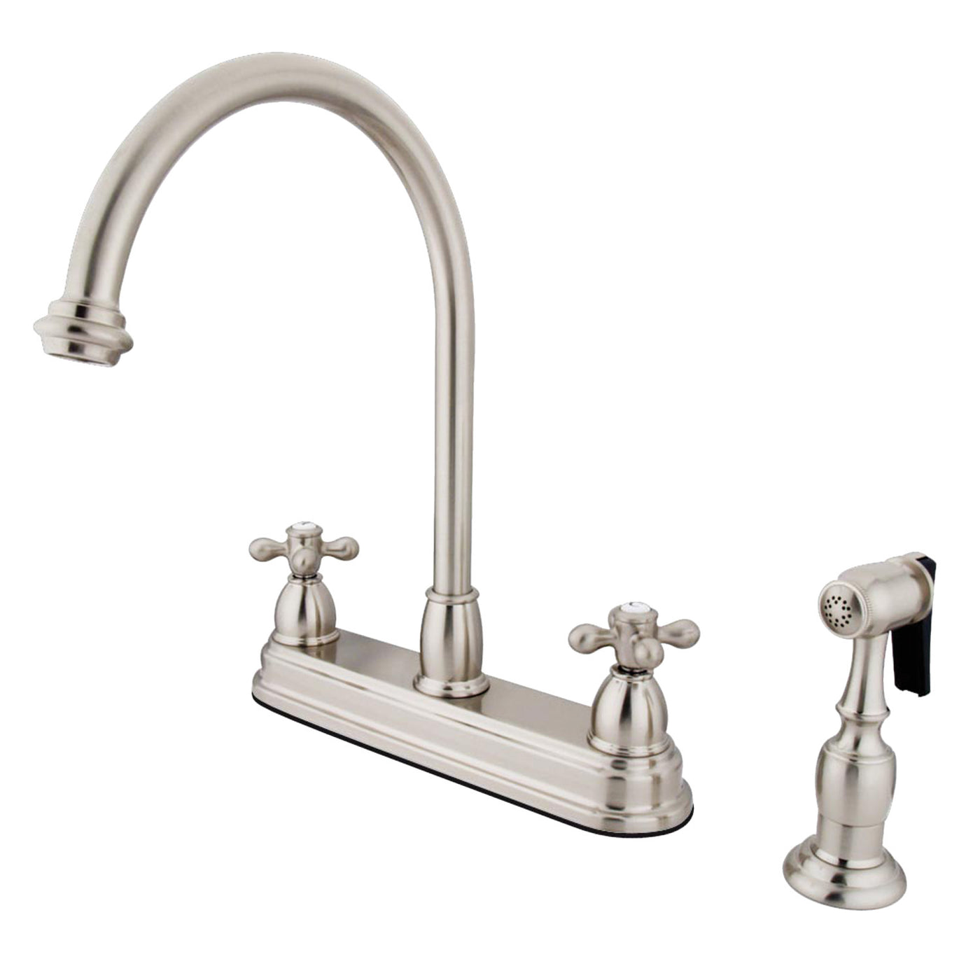 Elements of Design EB3758AXBS Centerset Kitchen Faucet, Brushed Nickel