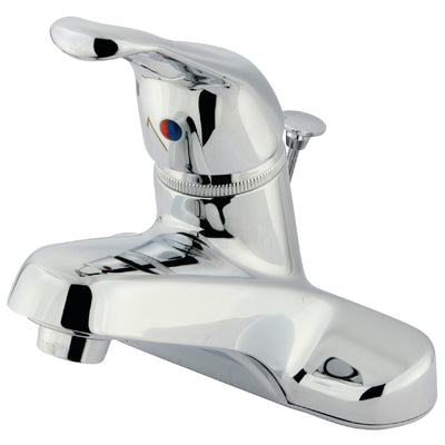 Elements of Design EB511B Single-Handle 4" Centerset Bathroom Faucet with Brass Pop-Up, Polished Chrome